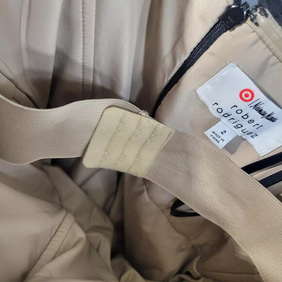 Neiman Marcus Target Robert Rodriguez Lace Strapless Party Cocktail Black Dress - Picture 4 of 7